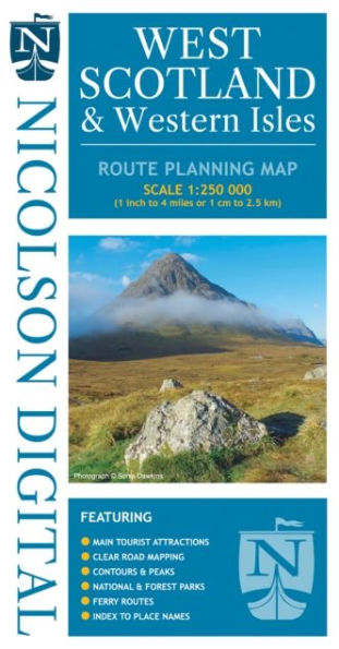 Nicolson West Scotland & Western Isles: Route Planning Map