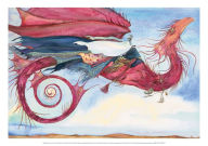 Title: My Dragon Flies to the Secret Music of the Wind - Jackie Morris Poster