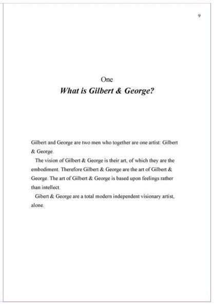 What Is Gilbert & George
