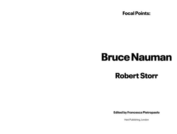 Focal Points: Bruce Nauman