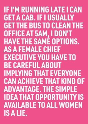 The Simple Idea that Opportunity Is Available to all Women Is a Lie