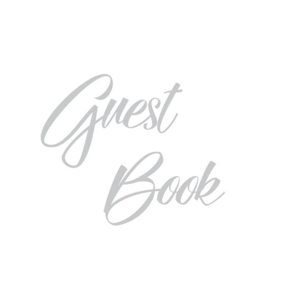 Silver Guest Book, Weddings, Anniversary, Party's, Special Occasions, Memories, Christening, Baptism, Wake, Funeral, Visitors Book, Guests Comments, Vacation Home Guest Book, Beach House Guest Book, Comments Book and Visitor Book (Hardback)