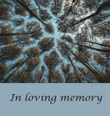 Funeral Hardcover Guest BookRemembrance for Memorial ServiceLoving Memory