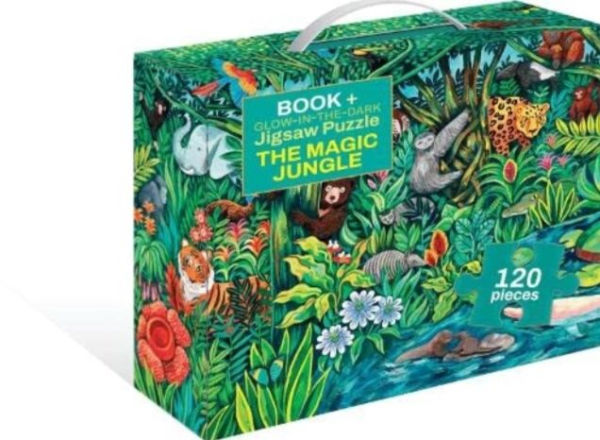 The Magic Jungle: Book + Glow-in-the-Dark Puzzle