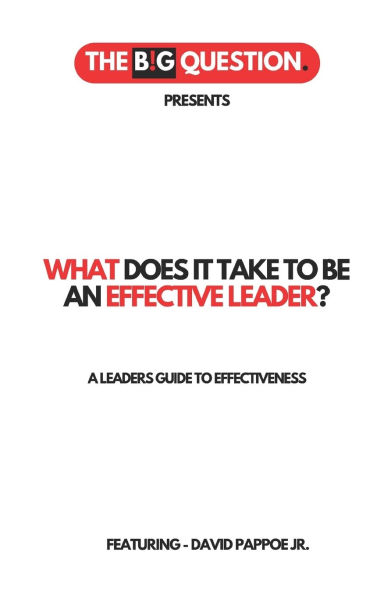 What Does It Take to Be an Effective Leader?: A Leaders Guide to Effectiveness