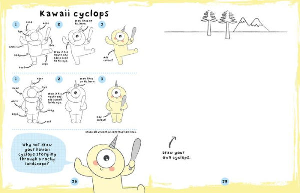 Cute Mythical Creatures: Step-by-Step