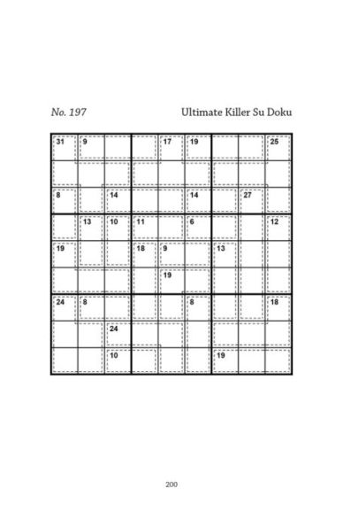 Ultimate Killer Su Doku Book 1: a deadly killer sudoku book for adults containing 200 puzzles