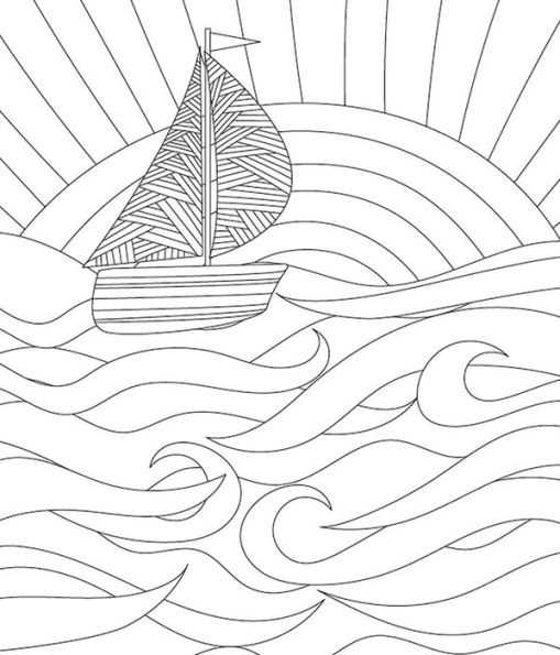 Large Print Colour & Frame - Calm: 31 Relaxing Colouring Pages to Enjoy