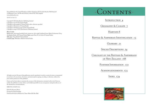 A Naturalist's Guide to the Reptiles & Amphibians of New Zealand by