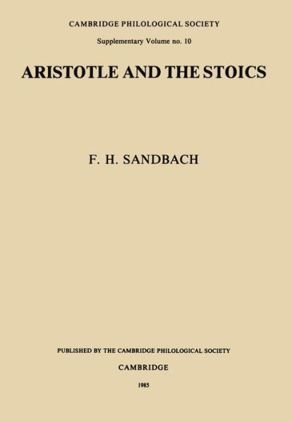 Aristotle and the Stoics