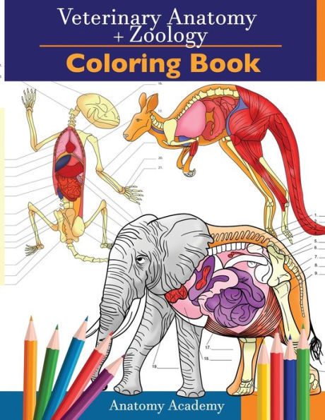 Veterinary & Zoology Coloring Book: 2-in-1 Compilation Incredibly Detailed Self-Test Animal Anatomy Color workbook Perfect Gift for Vet Students and Animal Lovers