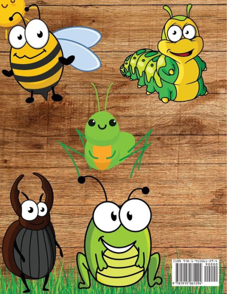 BUG Coloring Book For Kids: Insects Coloring Book for Toddlers and Preschoolers with Large Pictures