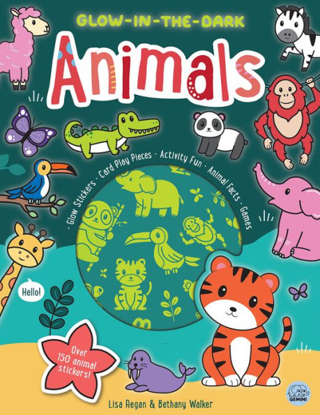 Glow-in-the-Dark Animals Sticker Activity Book