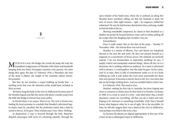 Houdini Unbound: Mystery, Music and Flying Machines