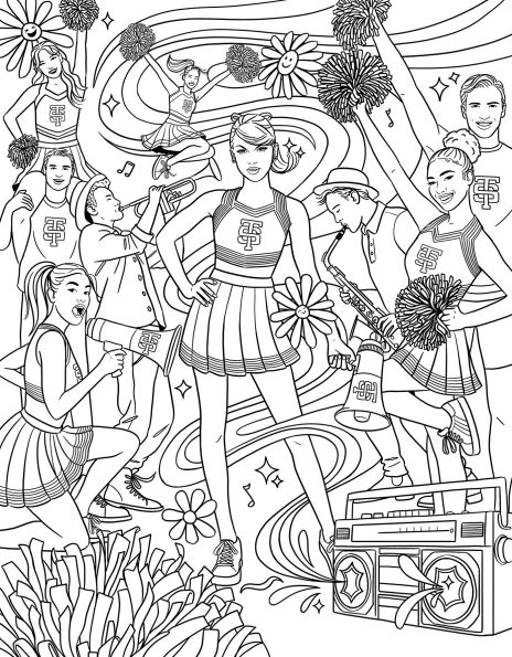 Color In Taylor: A Unofficial Taylor Swift Coloring and Sticker Book