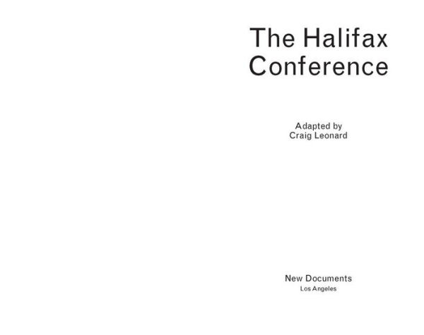 The Halifax Conference