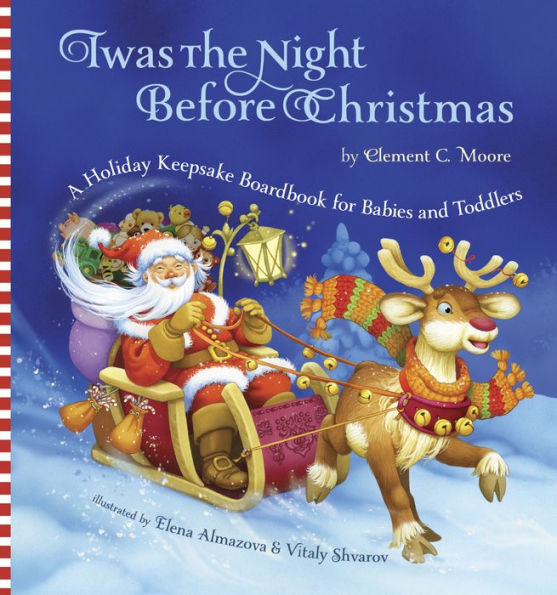 Twas The Night Before Christmas: A Holiday Keepsake Boardbook for Babies and Toddlers