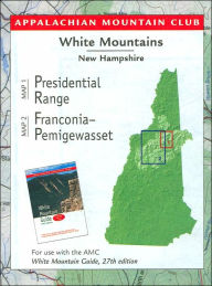 Title: White Mountains, Newhampshire - Presidential Range with Close-Up on Reverse, Author: Appalachian Mountain Club Books