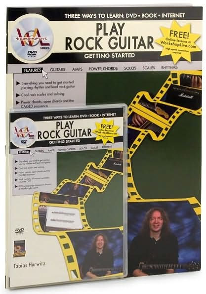 Play Rock Guitar -- Getting Started: Three Ways to Learn: DVD * Book * Internet, Book & DVD