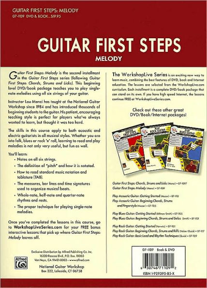 Guitar First Steps -- Melody: Book & DVD