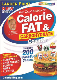 Pdf e books download CalorieKing Larger Print Calorie, Fat & Carbohydrate Counter 9781930448872