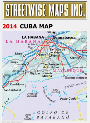 Streetwise Cuba Map Laminated Country Road Map Of Cuba Folding Pocket Size Travel Map 2014 Other Format