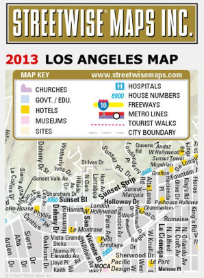 Streetwise Los Angeles Map - Laminated City Center Street Map of Los ...