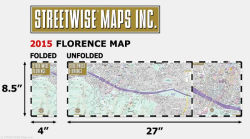 Alternative view 2 of Streetwise Florence Map - Laminated City Center Street Map of Florence, Italy - Folding Pocket Size Travel Map with Train (2015)