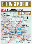 Alternative view 8 of Streetwise Florence Map - Laminated City Center Street Map of Florence, Italy - Folding Pocket Size Travel Map with Train (2015)