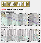 Alternative view 9 of Streetwise Florence Map - Laminated City Center Street Map of Florence, Italy - Folding Pocket Size Travel Map with Train (2015)