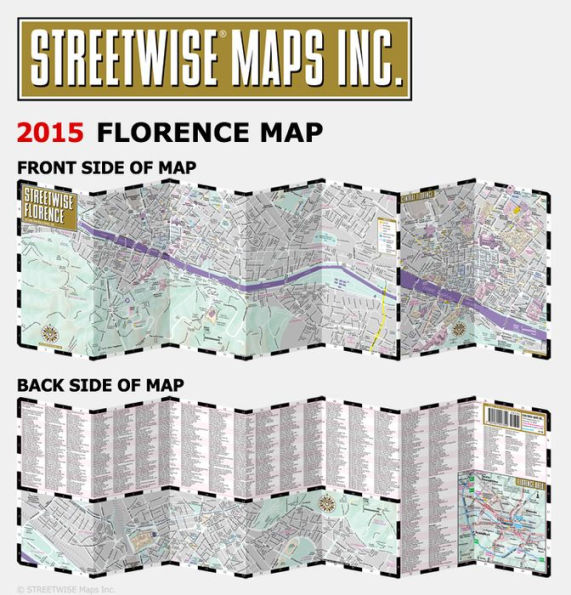 Streetwise Florence Map - Laminated City Center Street Map of Florence, Italy - Folding Pocket Size Travel Map with Train (2015)