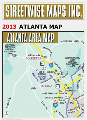 Streetwise Atlanta Map - Laminated City Center Street Map of Atlanta ...