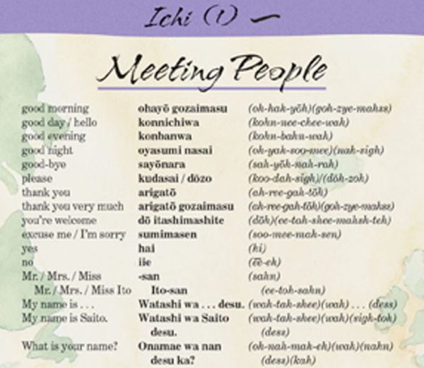 JAPANESE a language map: Quick reference phrase guide for beginning and advanced use. Words and phrases in English, Japanese, and phonetics for easy pronunciation. Japanese language at your fingertips for travel and communicating. Publisher: Bilingual Boo