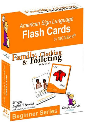 Sign2me Asl Flashcards Beginners Series Family Clothing Toileting