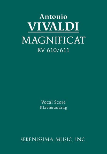 Magnificat, RV 610/611: Vocal score