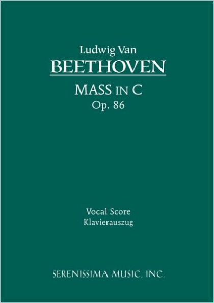 Mass in C, Op.86: Vocal score