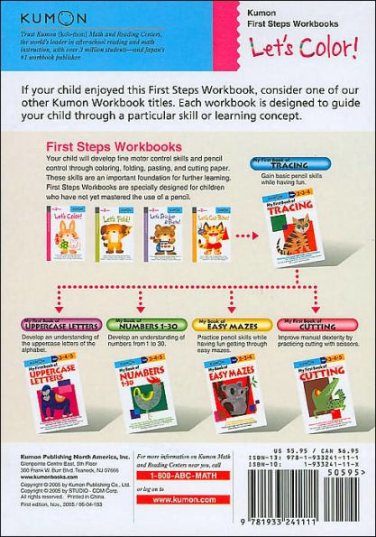 Let's Color (Kumon First Steps Workbooks)