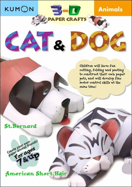 Animals: 3D Paper Craft: Cat & Dog