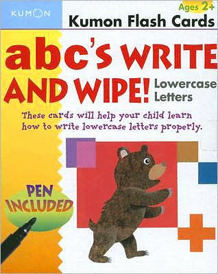 ABC's Write and Wipe!: Lowercase Letters (Kumon Flash Cards)