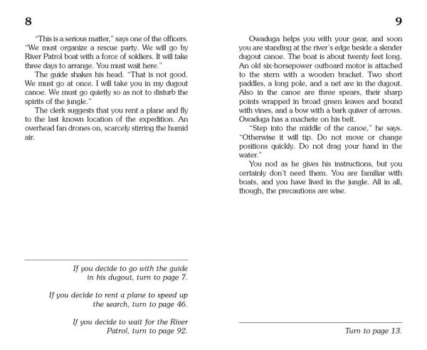 Lost on the Amazon (Choose Your Own Adventure #9)