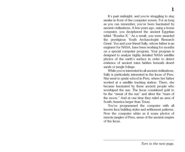 Inca Gold (Choose Your Own Adventure #20)
