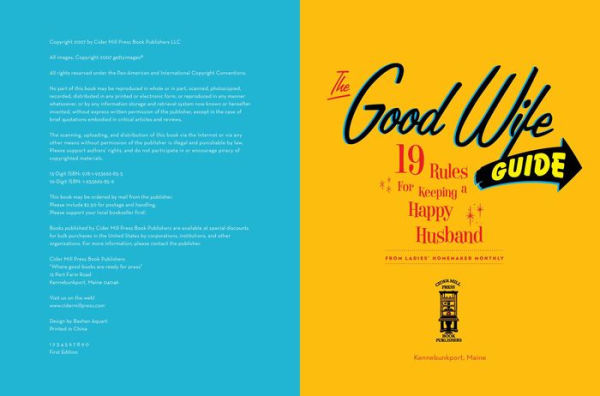 The Good Wife Guide: 19 Rules for Keeping a Happy Husband (Gift for Husbands and Wives, Adult Humor, Vintage Humor, Funny Book)