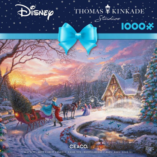 Ceaco Four 500-Piece Thomas Kinkade Disney Multipack Interlocking Jigsaw  Puzzle