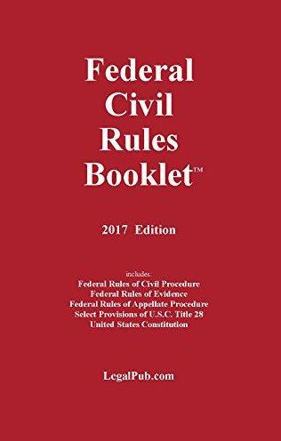 Federal Civil Rules Booklet 2017