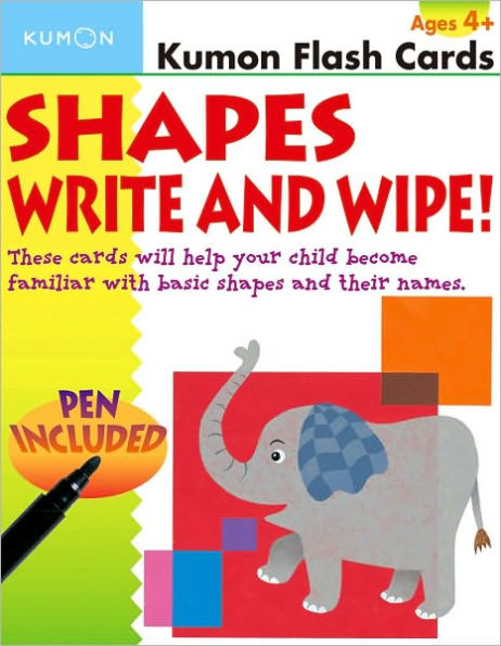 Shapes Write and Wipe Flashcards (Kumon Flash Cards)