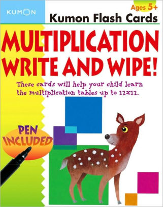 Kumon Flash Cards Multiplication Write And Wipe Kumon