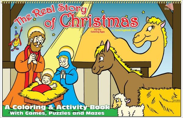 Real Story of Christmas Coloring Book