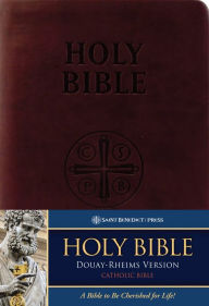 Title: The Holy Bible Douay Rheims Version: Standard Size Leather-Soft Burgundy, Author: (D-R)