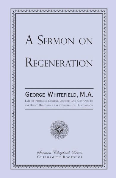 A Sermon on Regeneration