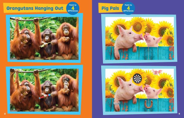 Spot the Differences: Adorable Animals!: 50 Totally Engaging Puzzles!